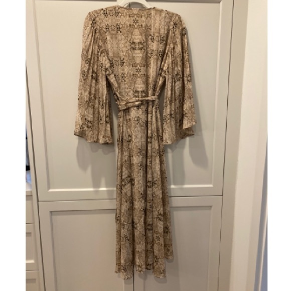 NWT! Snakeskin Wrap Dress - Picture 7 of 7